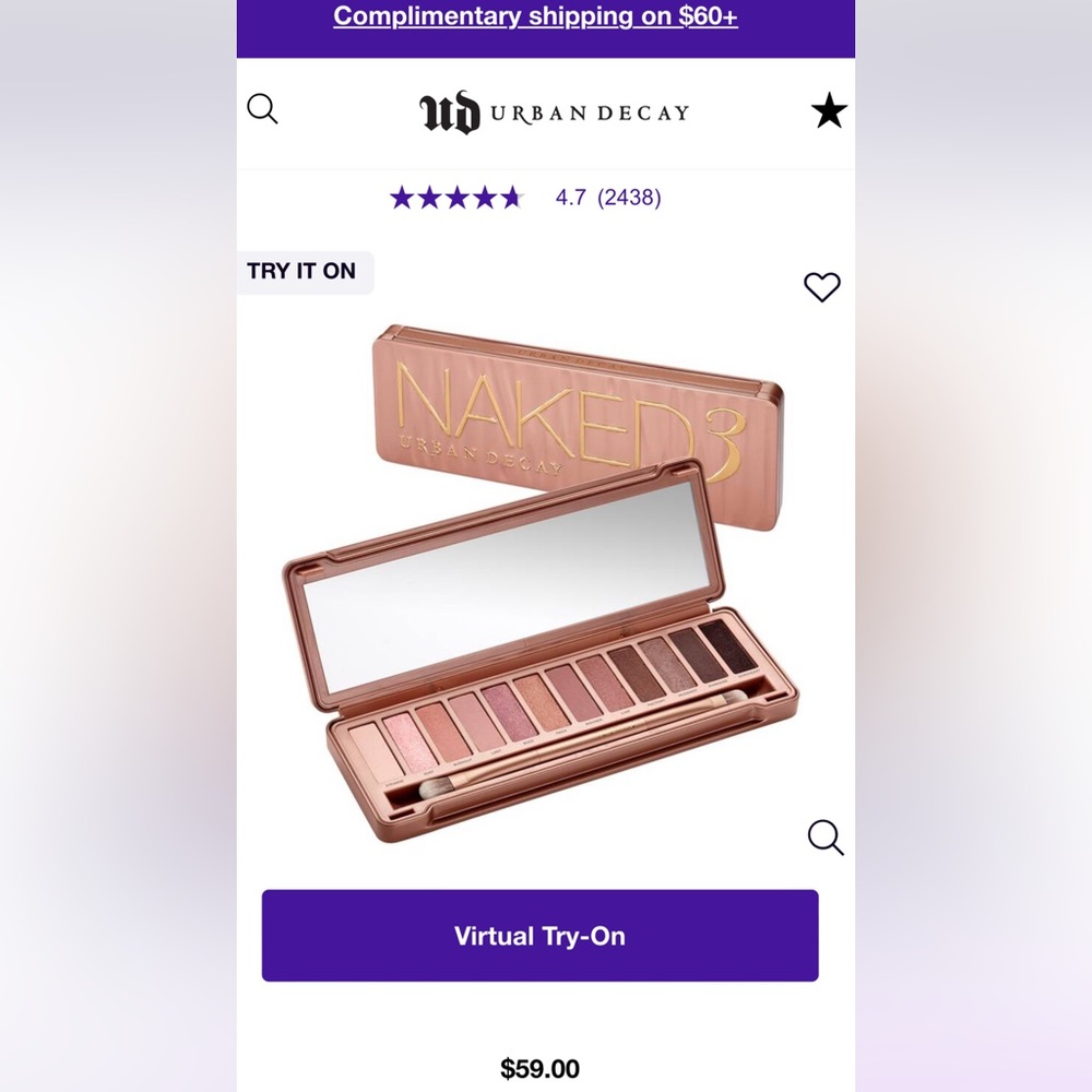 Naked3 Urban decay